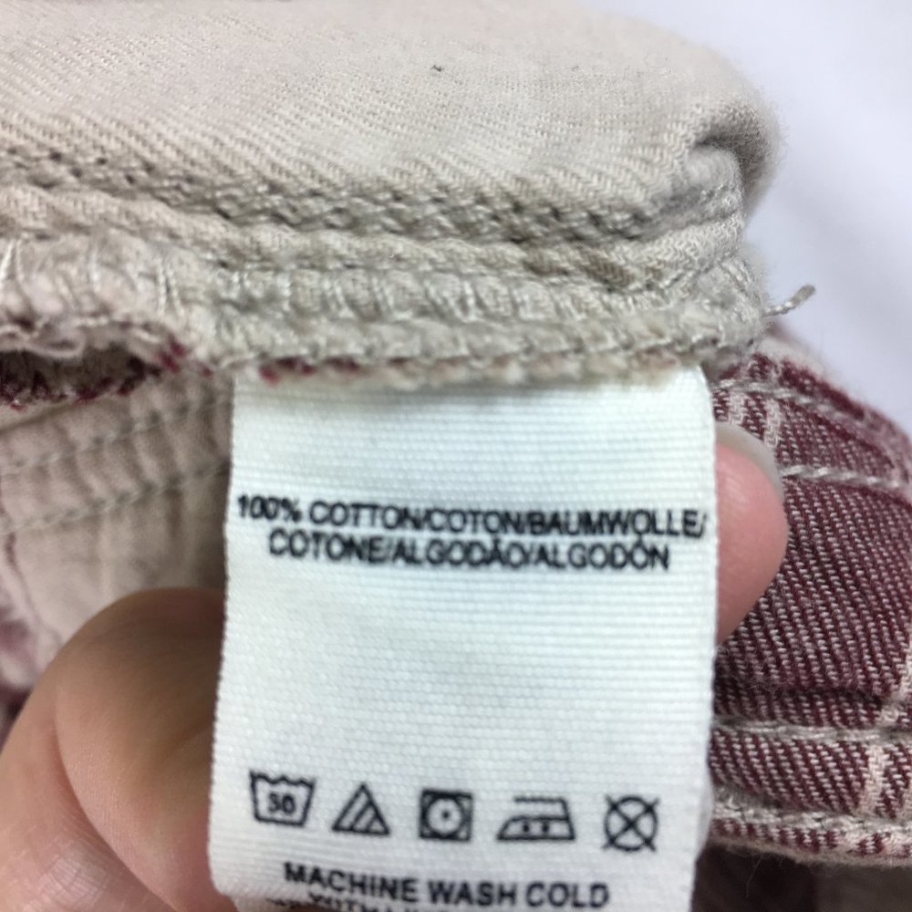P20 Free People Plaid Button Fly Pants - Picture 4 of 4